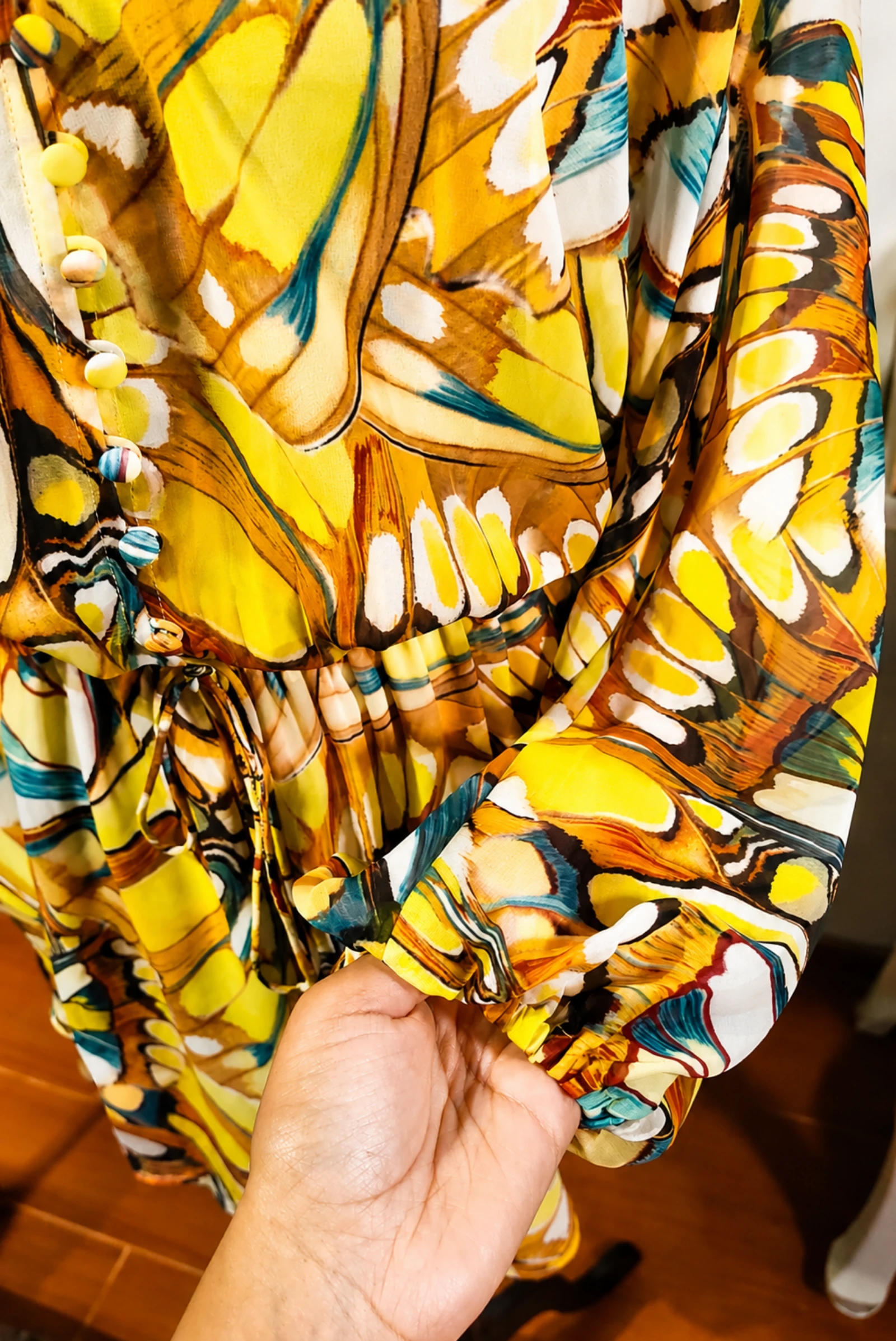 Robe Marciano by Guess Original Imprimé Papillon Taille M Comme Neuve – photo 6